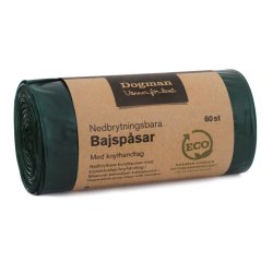 Bajspåsar Nedbrytningsbara 60 p Dogman